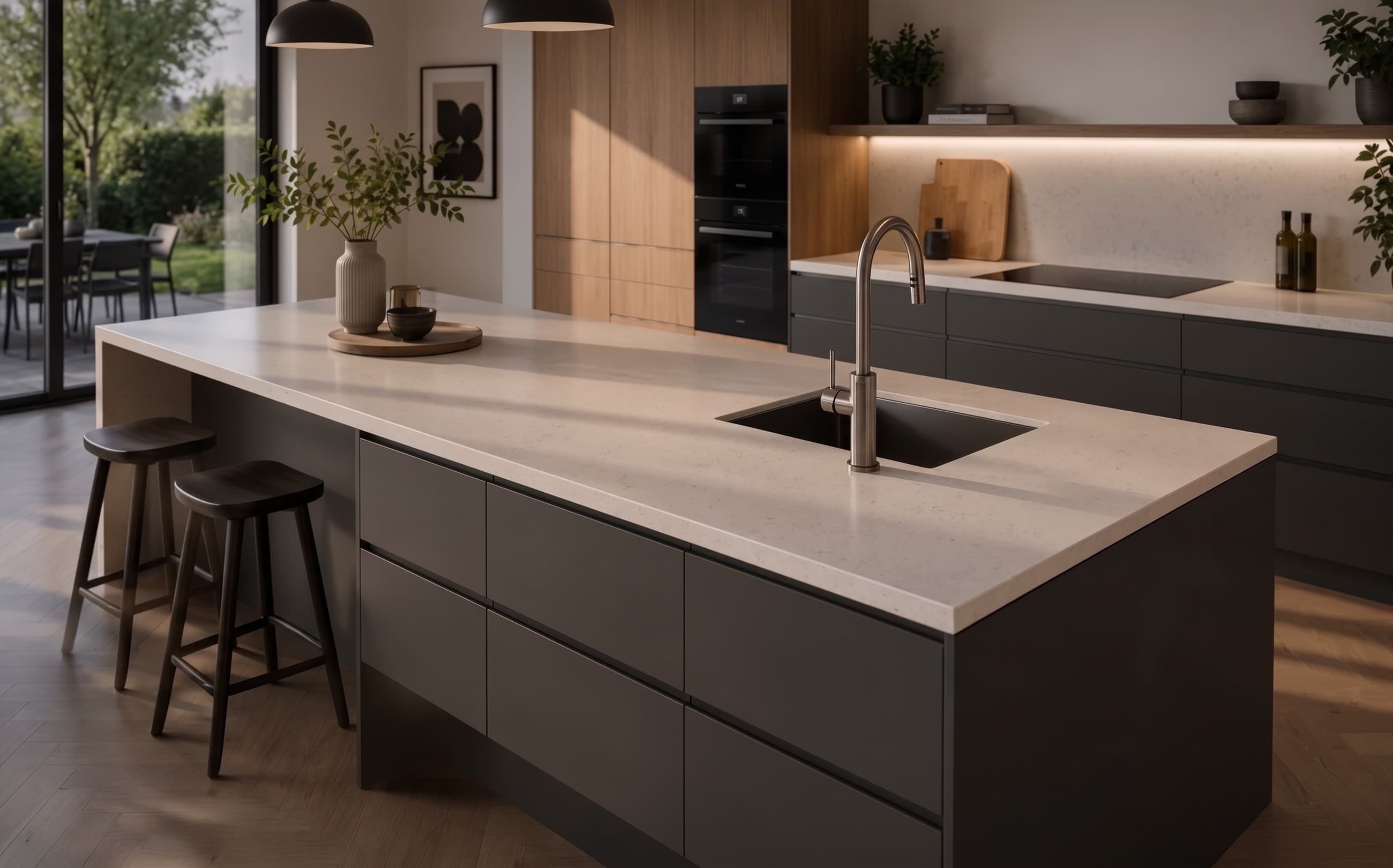Køkken efter renovering