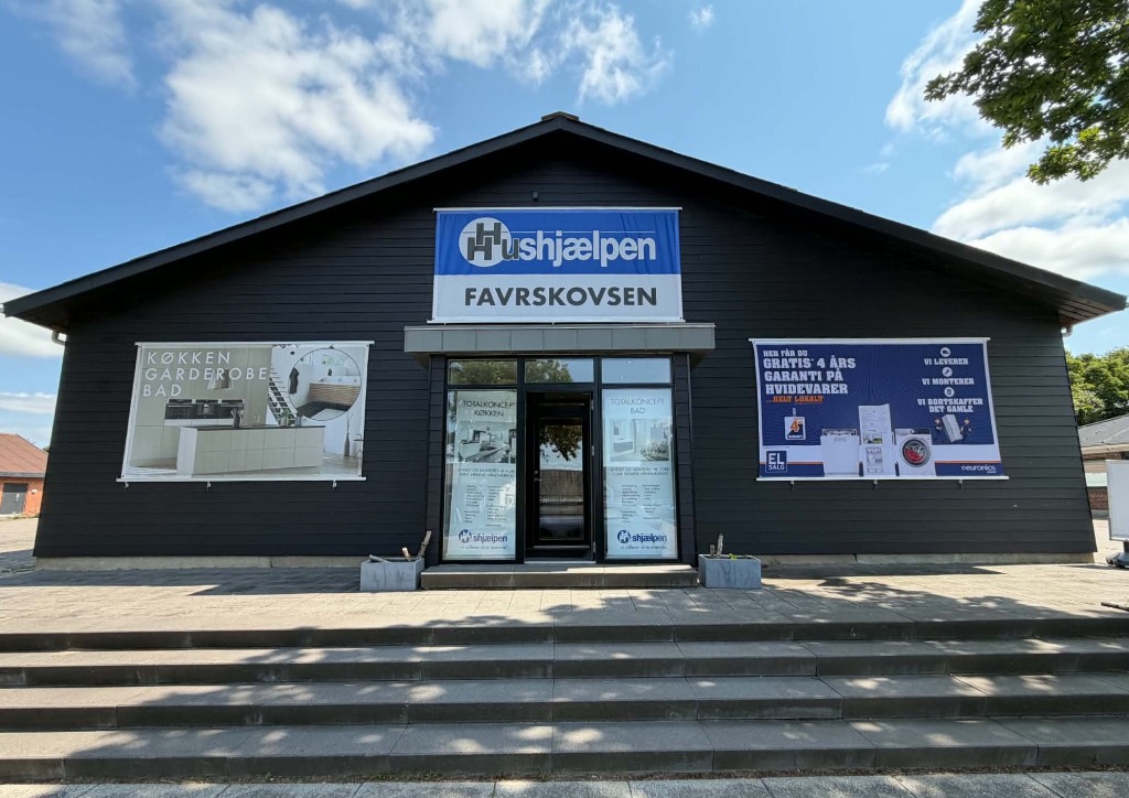 Favrskovsen showroom på Samsøvej i Hinnerup